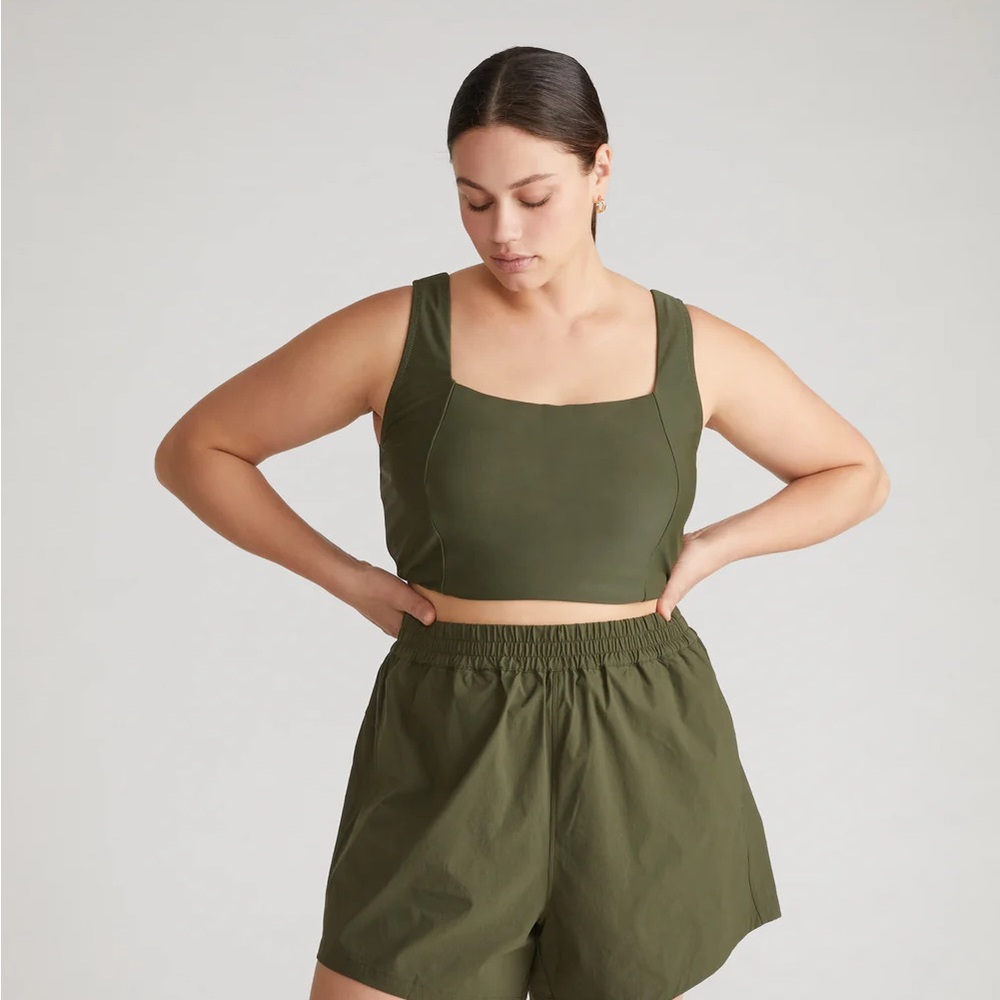 Universal Standard Olive Bikini Top
